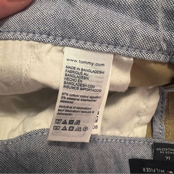 Tommy Hilfiger Kids Boys Khaki Flag Chino Shorts Size 16 - Picture 5 of 12